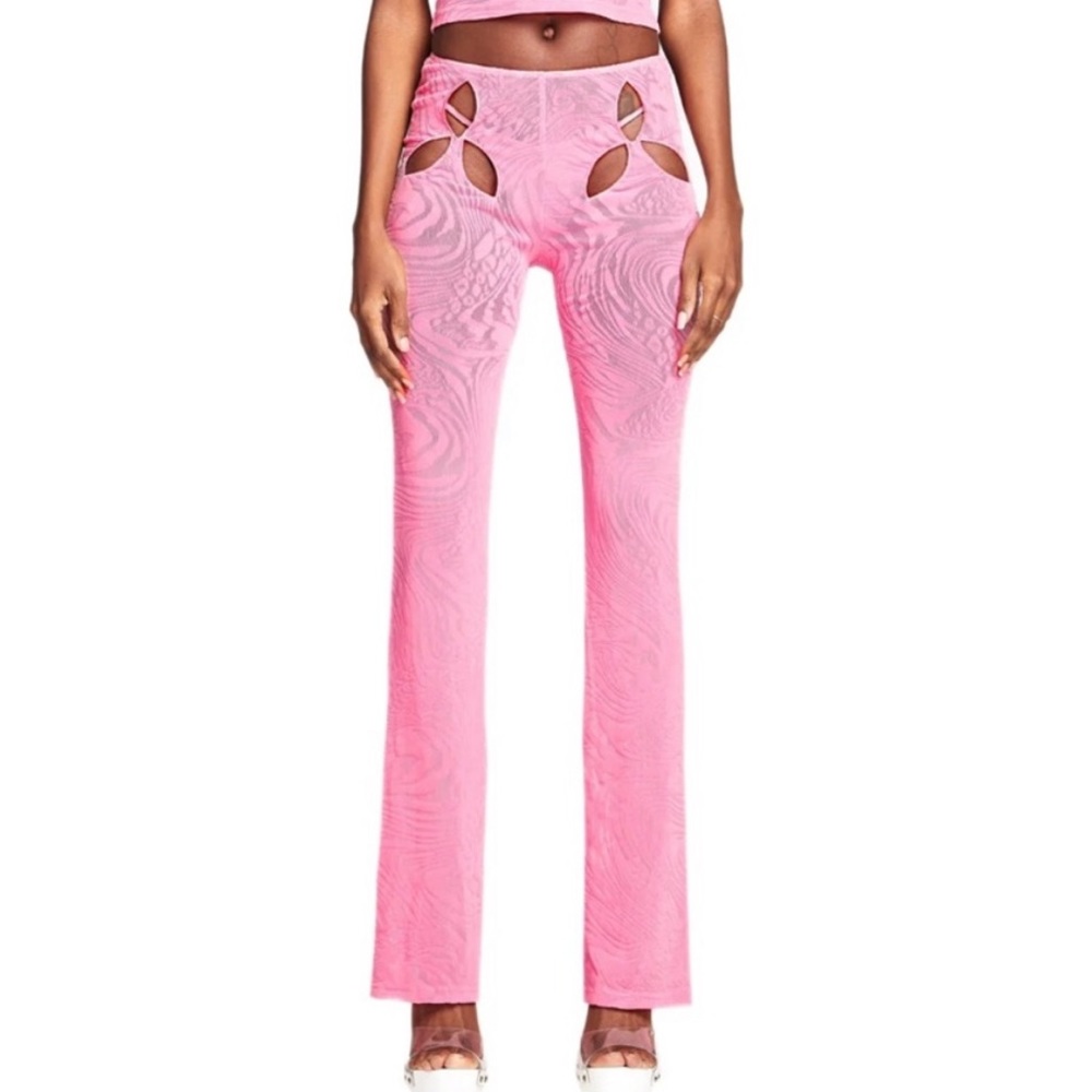 IAMGIA pink velvet pants! Cute cutouts, size M